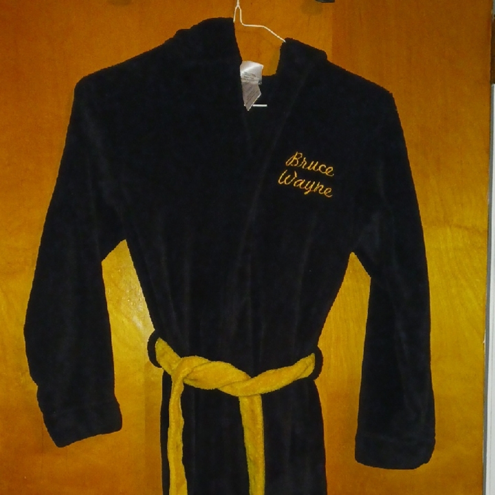 Batman Black Robe with Yellow Belt